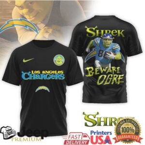 La Chargers Shrek Beware Ogre Nfl Shirt Design