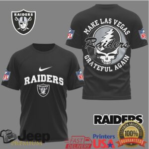 Las Vegas Raiders Make Las Vegas Grateful Again Skull T Shirt