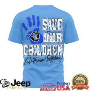Las Vegas Raiders Save Our Children End Human Trafficking Tee