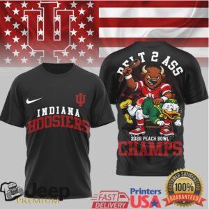 Indiana Hoosiers 2026 Peach Bowl Champions Commemorative T Shirt