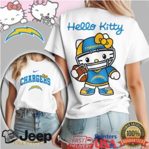Los Angeles Chargers Hello Kitty Nfl Fan Graphic Tshirt