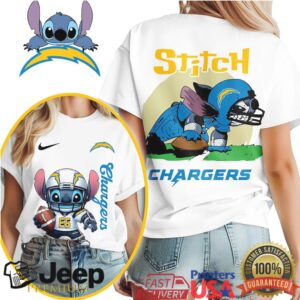 Los Angeles Chargers NFL Stitch Charging 3D Shirt