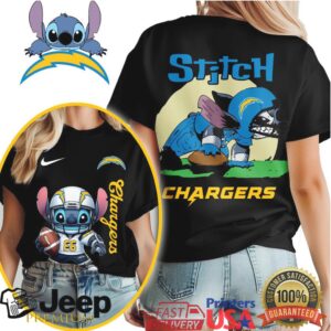 Los Angeles Chargers NFL Stitch Charging 3D Shirt