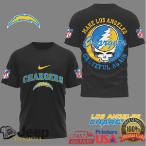 Los Angeles Chargers X Grateful Dead Steal Your Face “Make Los Angeles Grateful Again” Tshirt