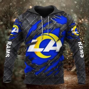 Los Angeles Rams Black Metal 2026 Official Hoodie