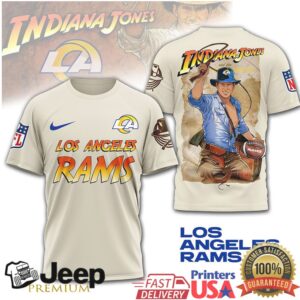 Los Angeles Rams Indiana Jones Nfl Crossover Graphic Tee