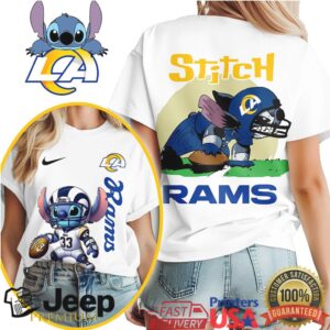 Los Angeles Rams NFL Stitch Charging 3D Shirt