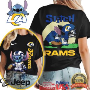 Los Angeles Rams NFL Stitch Charging 3D Shirt