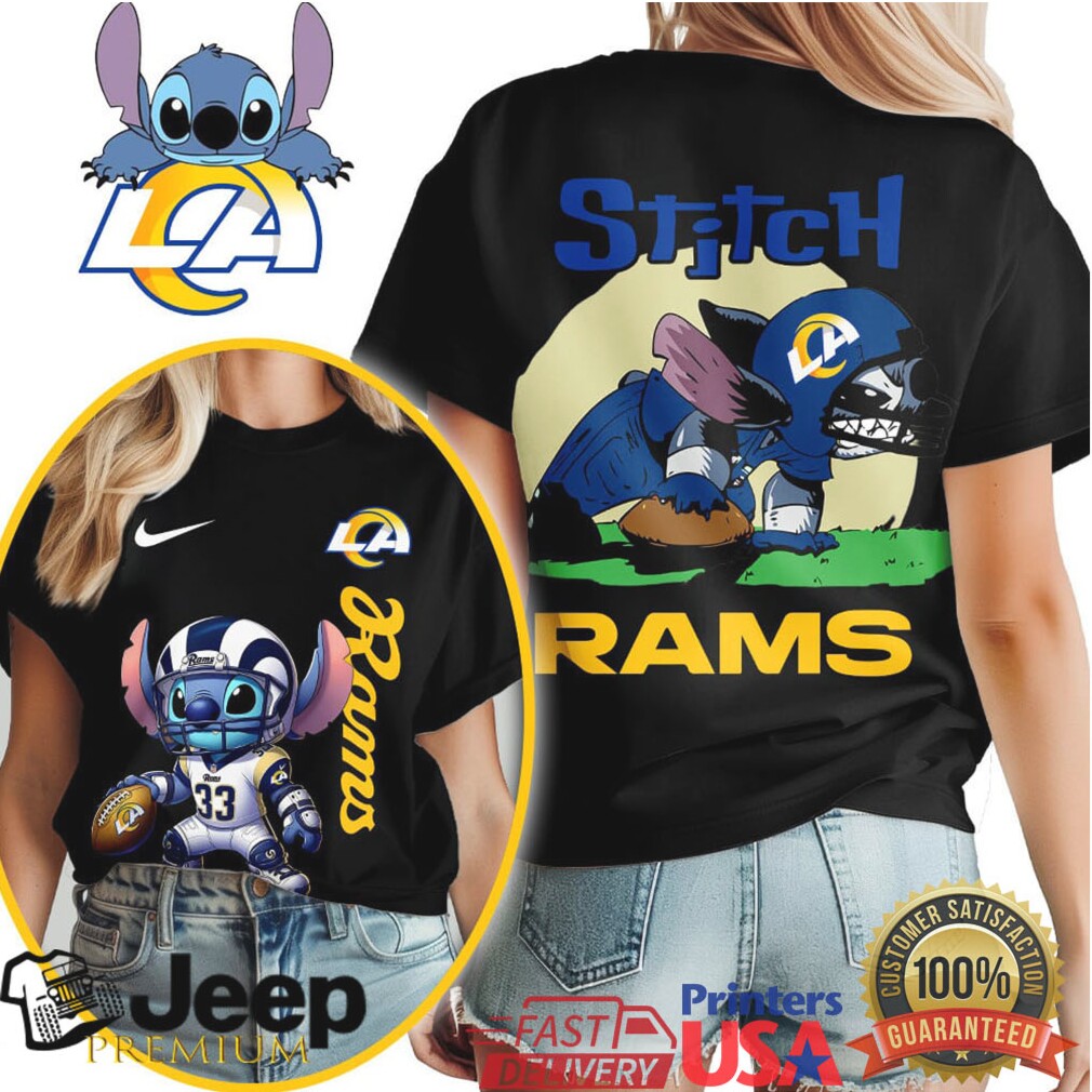Los Angeles Rams NFL Stitch Charging 3D Shirt Los Angeles Rams NFL Stitch Charging 3D Shirt