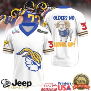 Los Angeles Rams Official Super Bowl x Pokemon 30th Anniversary V neck Baseball Jersey