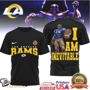 Los Angeles Rams Thanos I Am Inevitable Nfl Avengers Shirt