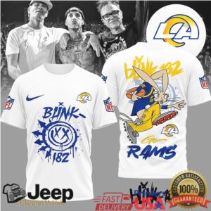 Los Angeles RamsOfficial NFL Blink 182 3D Shirt