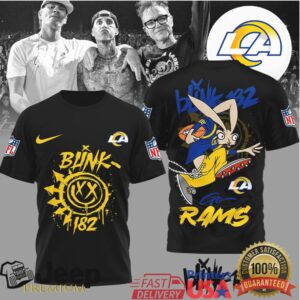 Los Angeles RamsOfficial NFL Blink 182 3D Shirt