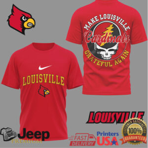 Louisville Cardinals Official NCAA Grateful Game Day 3D Shirt