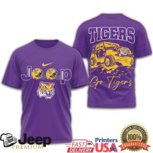 Lsu Tigers Ncaa Jeep Offroad Purple & Gold Tee Lsu Tigers Ncaa Jeep Offroad Purple & Gold Tee