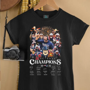Men’s New England Patriots Black 2025 AFC East Division Champions Conquer T Shirt Men’s New England Patriots Black 2025 AFC East Division Champions Conquer T Shirt