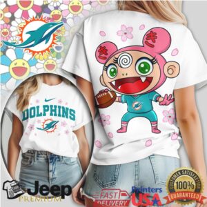 Miami Dolphins Kawaii Anime Character Football Tee