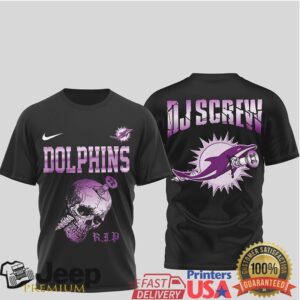Miami Dolphins Official NFL DJ Screw 3D Shirt Miami Dolphins Official NFL DJ Screw 3D Shirt