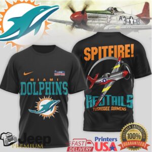 Miami Dolphins Official NFL Tuskegee Airmen 3D Shirt Miami Dolphins Official NFL Tuskegee Airmen 3D Shirt