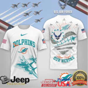 Miami Dolphins Official NFL US Air Force 3D Shirt