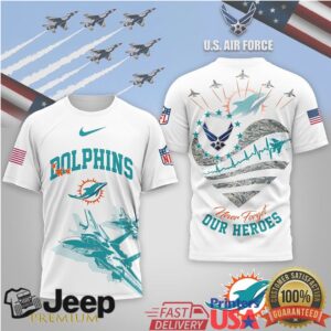 Miami Dolphins Official NFL US Air Force 3D Shirt