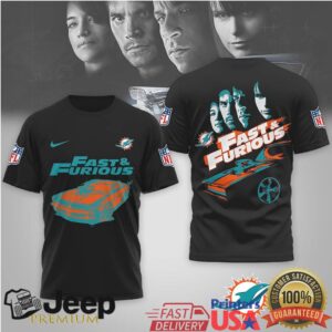 Miami Dolphins Official NFL x Fast And Furious 3D Shirt