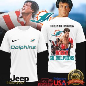 Miami Dolphins Rocky Balboa There Is No Tomorrow Tshirt