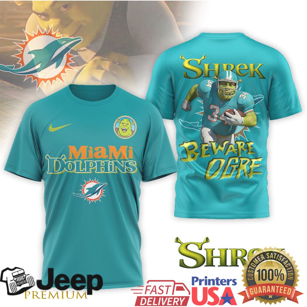 Miami Dolphins Shrek Beware Ogre Nfl Shirt Design Miami Dolphins Shrek Beware Ogre Nfl Shirt Design