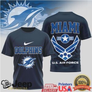 Miami Dolphins Us Air Force Tribute T Shirt