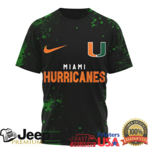 Miami Hurricanes Fear The Hurricanes Skull Helmet 3D All Over Print T Shirt Miami Hurricanes Fear The Hurricanes Skull Helmet 3D All Over Print T Shirt