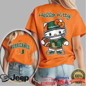 Miami Hurricanes Official NCAA Hello Kitty Women's Shirt