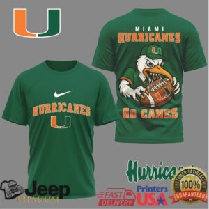 Miami Hurricanes Official NCAA Nation Gear 3D Shirt