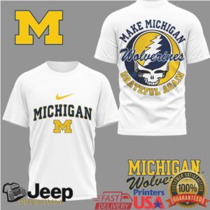 Michigan Wolverines Official NCAA Grateful Game Day 3D Shirt Michigan Wolverines Official NCAA Grateful Game Day 3D Shirt