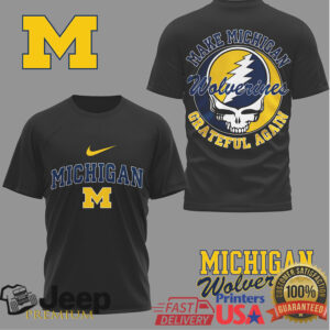Michigan Wolverines Official NCAA Grateful Game Day 3D Shirt