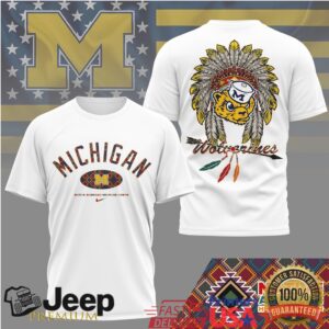 Michigan Wolverines Official NCAA Native American Heritage Month 3D Shirt