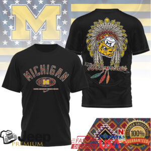 Michigan Wolverines Official NCAA Native American Heritage Month 3D Shirt