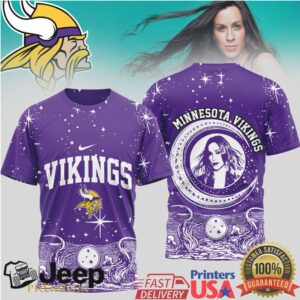 Minnesota Vikings Alanis Morissette Moon Celestial T Shirt Minnesota Vikings Alanis Morissette Moon Celestial T Shirt