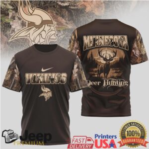 Minnesota Vikings Deer Hunting Camo Tshirt