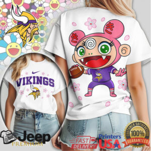 Minnesota Vikings Murakami Anime Kawaii Sakura Tshirt Minnesota Vikings Murakami Anime Kawaii Sakura Tshirt