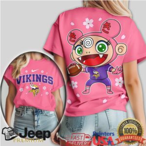 Minnesota Vikings Murakami Anime Kawaii Sakura Tshirt