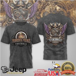 Minnesota Vikings Official NFL Steampunk T shirt
