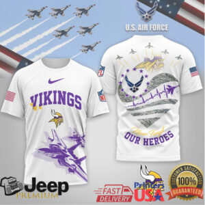 Minnesota Vikings Official NFL US Air Force 3D Shirt