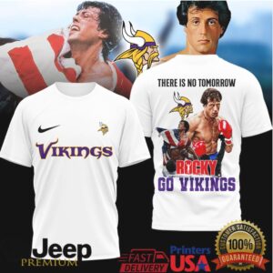 Minnesota Vikings Rocky Balboa There Is No Tomorrow Tshirt