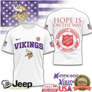 Minnesota Vikings Salvation Army “Hope Is On The Way” T Shirt