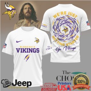 Minnesota Vikings The Chosen T Shirt Religious Theme NFL Graphic Tee