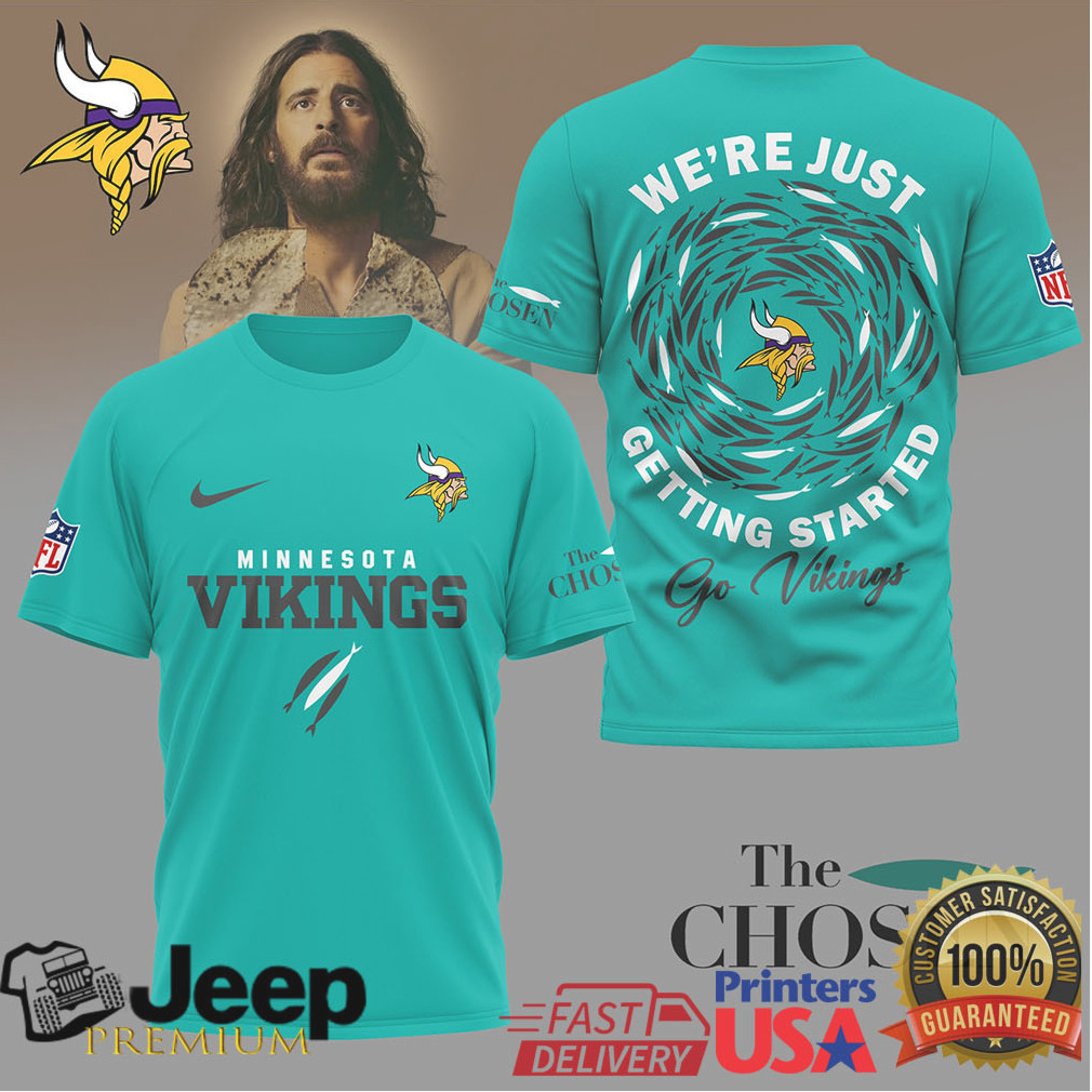 Minnesota Vikings The Chosen T Shirt Religious Theme NFL Graphic Tee Minnesota Vikings The Chosen T Shirt Religious Theme NFL Graphic Tee
