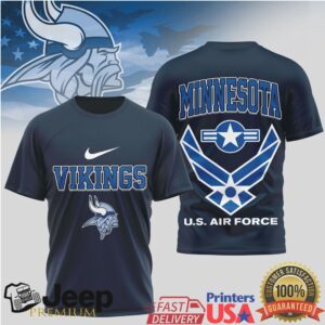 Minnesota Vikings Us Air Force Tribute T Shirt