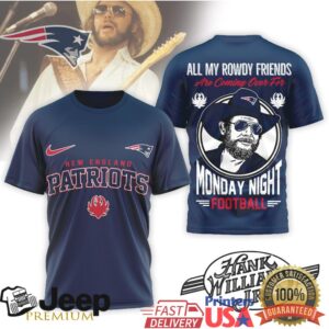 New England Patriots Official NFL Hank Williams Jr. 3D Shirt