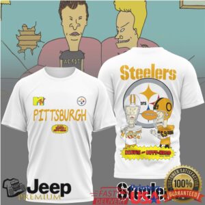 Pittsburgh Steelers Official NFL Funny Beavis and Butt Head Shirt