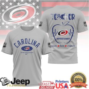 NHL Carolina Hurricanes Teacher Appreciation Night Shirt Teach Love Inspire